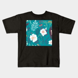 Garden florals and herbs Kids T-Shirt